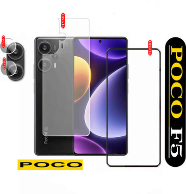 Cinzia Front and Back Tempered Glass for POCO F5(Pack of 2)