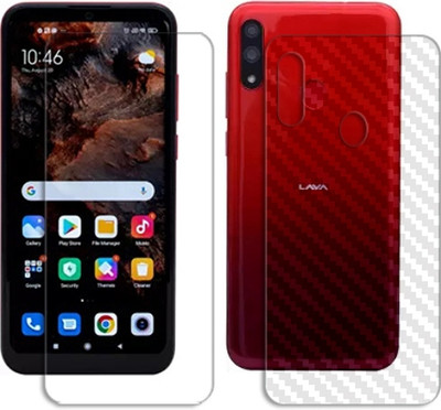 SOMTONE Front and Back Tempered Glass for LAVA Z93P FRONT BACK SCREEN GUARD(Pack of 1)