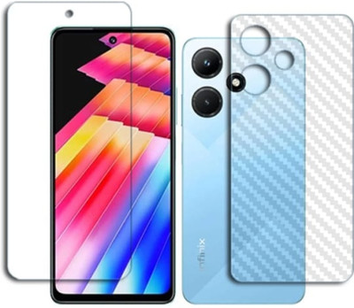 DOWRVIN Front and Back Tempered Glass for INFINIX HOT 30 FRONT AND BACK TEMPERED GLASS(Pack of 2)