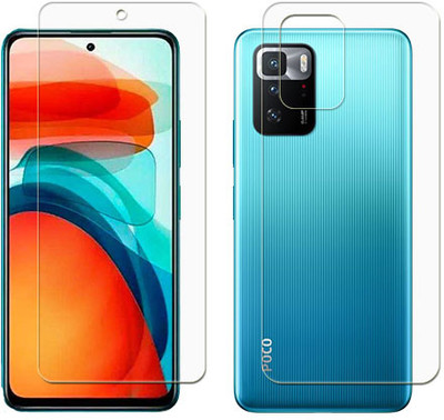 MUTAALI Front and Back Tempered Glass for Poco X3 GT(Pack of 1)