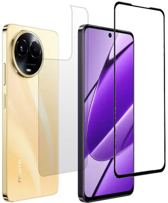 KMPERED Front and Back Tempered Glass for Realme 11, Realme 11x(Pack of 2)