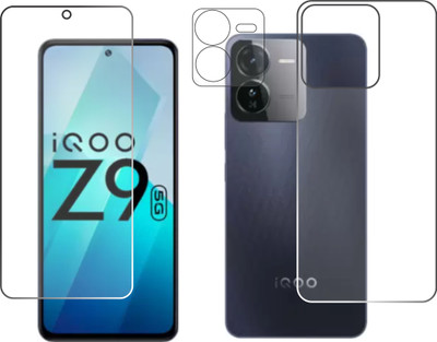 chakoor Front and Back Tempered Glass for IQOO Z9 5g(Pack of 3)