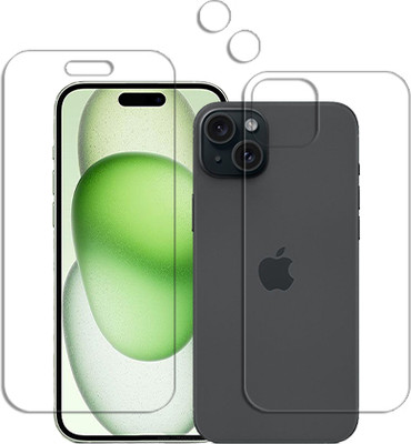 20SKY Front and Back Tempered Glass for Apple iPhone 15 Plus FRONTBACK AND CAMERA LENS SCREEN GUARD(Pack of 1)