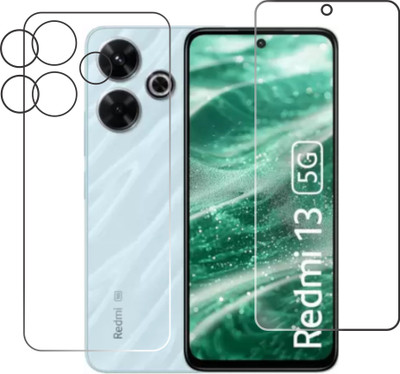 chakoor Front and Back Tempered Glass for Redmi 13 5G(Pack of 2)