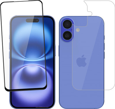 Ten To 11 Front and Back Tempered Glass for Apple iPhone 16 Plus(Pack of 2)