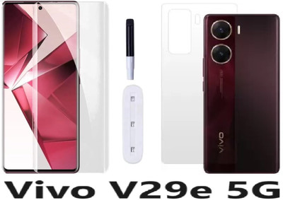 welldesign Front and Back Tempered Glass for Vivo V29e 5G(Pack of 2)