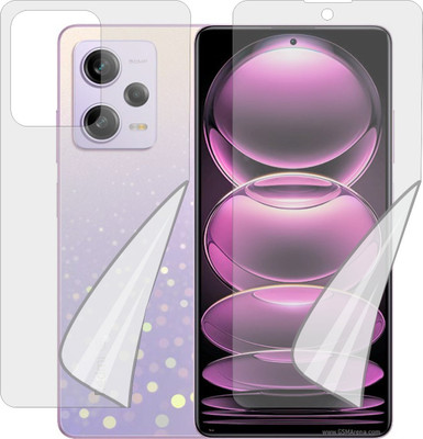 ZINGTEL Front and Back Tempered Glass for REDMI NOTE 12 PRO (Edge To Edge TPU Full Coverage)(Pack of 1)