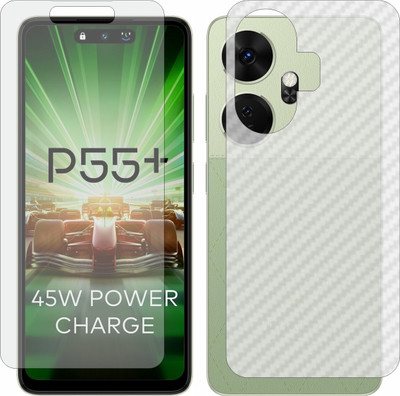 Fasheen Front and Back Tempered Glass for Itel P55 Plus(Pack of 2)