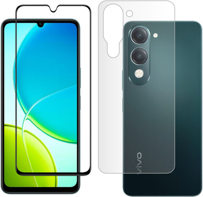 Vatsin Front and Back Tempered Glass for ViVO T4 Lite(Pack of 2)
