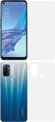 PR SMART Front and Back Tempered Glass for Oppo A53(Pack of 2)
