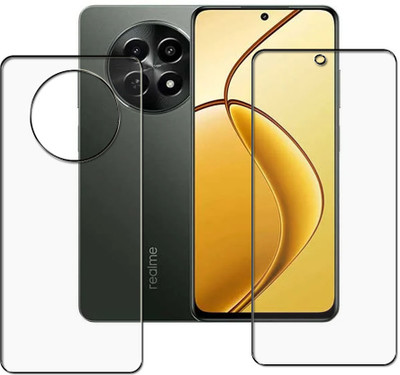 tombik Front and Back Tempered Glass for FA37-Realme C65 5G-FB(Pack of 2)