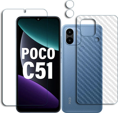 ARBAN Front and Back Tempered Glass for Poco C51 FRONT BACK TEMPERED GUARD(Pack of 1)