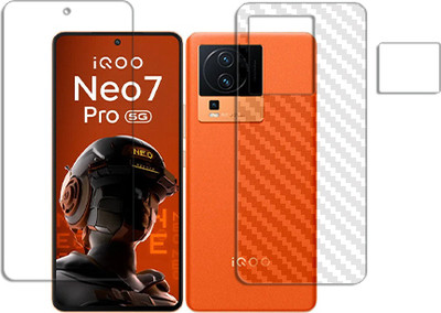 ARBAN Front and Back Tempered Glass for iQOO Neo 7 Pro FRONT BACK AND CAMERA LENS SCREEN GUARD(Pack of 1)