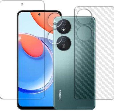DOWRVIN Front and Back Tempered Glass for HONOR PLAY 8T FRONT AND BACK , CAMERA LENS TEMPERED GLASS(Pack of 3)