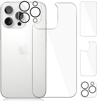 CASELIA Front and Back Tempered Glass for iPhone 16 Pro Max(Pack of 3)