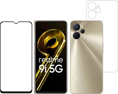 Vatsin Front and Back Tempered Glass for Realme 9i 5G(Pack of 2)