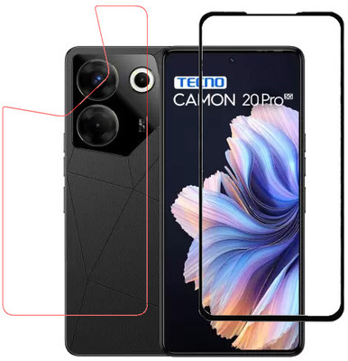 ECMERED Front and Back Tempered Glass for Tecno Camon 20 Pro, TECNO CAMON 20 PRO(Pack of 1)