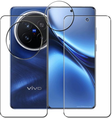 tombik Front and Back Tempered Glass for 30dd-vivo X200 Pro-fb,lens uv(Pack of 3)