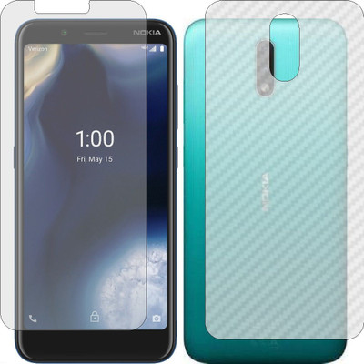 Fasheen Front and Back Tempered Glass for NOKIA 2 V TELLA(Pack of 2)