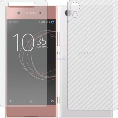 Fasheen Front and Back Tempered Glass for SONY XPERIA XA1 (Front Matte Finish & Back 3d Carbon Fiber)(Pack of 2)