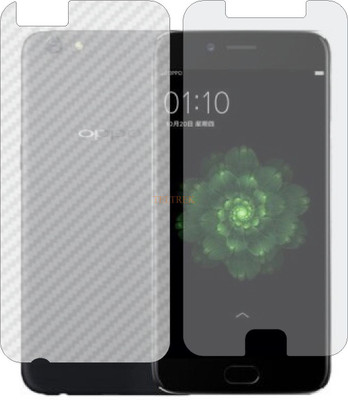 TELTREK Front and Back Tempered Glass for OPPO R9S (Front Matte Finish & Back 3d Carbon Fiber)(Pack of 2)