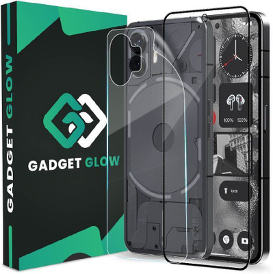 Gadget Glow Front and Back Tempered Glass for Nothing Phone 2 5G, Nothing Phone 2, Nothing 1, ( 1 OG tempered Glass With 1 Back Screen Guard 0(Pack of 2)