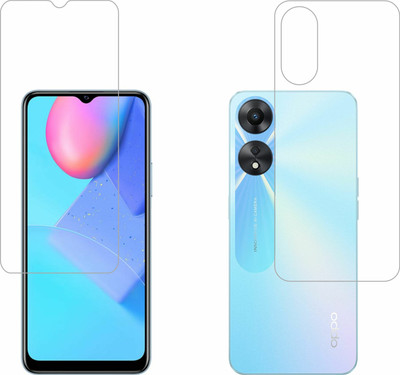Vatsin Front and Back Tempered Glass for Oppo A38(Pack of 2)