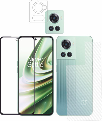 Ten To 11 Front and Back Tempered Glass for OnePlus 10R 5G, OnePlus 10R 5G (Back Carbon Fiber)(Pack of 3)