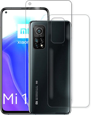 MUTAALI Front and Back Tempered Glass for Mi 10T 5G(Pack of 1)