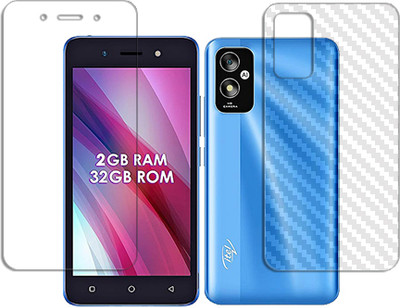 SOMTONE Front and Back Tempered Glass for itel A23S FRONT BACK(Pack of 1)