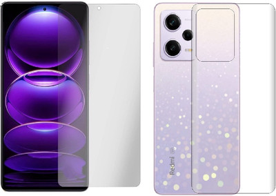 4 YARDS Front and Back Tempered Glass for Redmi Note 12 Pro 5G (Matte Finish)(Pack of 1)