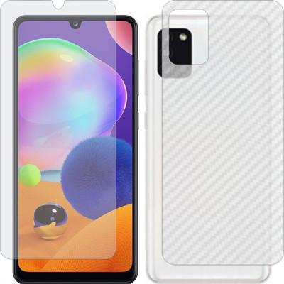 MOBART Front and Back Tempered Glass for SAMSUNG GALAXY A31 SM315F(Pack of 2)