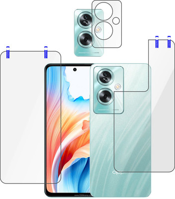 PONDRIK Front and Back Tempered Glass for OPPO A79 5G(Pack of 3)