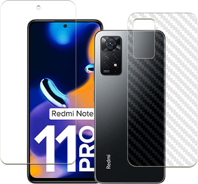 SOMTONE Front and Back Tempered Glass for Xiaomi Redmi Note 11T Pro FRONT BACK(Pack of 1)
