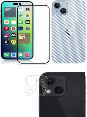 NEMIZI Front and Back Tempered Glass for Apple iPhone 14 Max(Pack of 3)