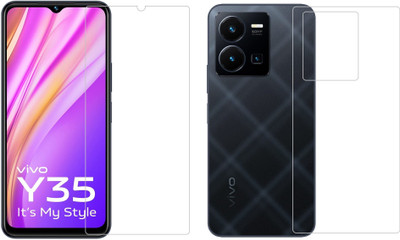 4 YARDS Front and Back Tempered Glass for Vivo Y35(Pack of 1)