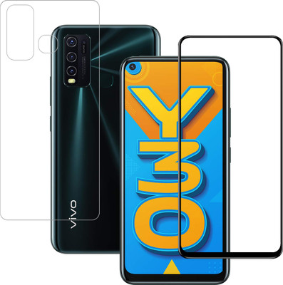 YOGKREETI Front and Back Tempered Glass for Vivo Y30(Pack of 1)