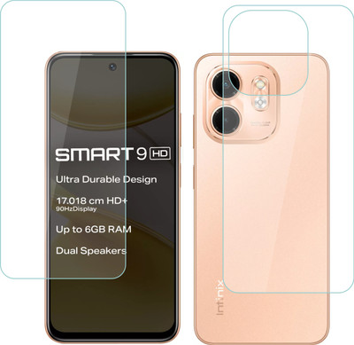 Ten To 11 Front and Back Tempered Glass for Infinix Smart 9 HD(Pack of 2)