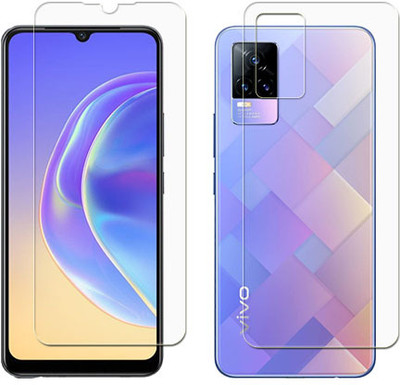 MUTAALI Front and Back Tempered Glass for Vivo V21e(Pack of 1)