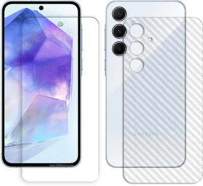 ARBAN Front and Back Tempered Glass for Samsung Galaxy A55 FRONT BACK SCREEN GUARD(Pack of 1)