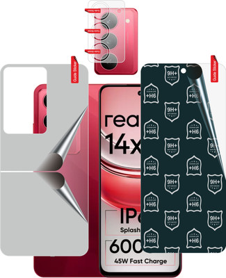 skrechtech Front and Back Tempered Glass for realme 14x 5G, 14x 5G, {Camera lens}(Pack of 3)