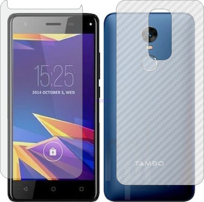 Fasheen Front and Back Tempered Glass for TAMBO TA1 (Front Matte Finish & Back 3d Carbon Fiber)(Pack of 2)