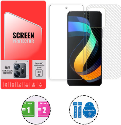 SOMTONE Front and Back Tempered Glass for Infinix Zero 20 4G (1 FREE CAMERA LENS) WITH FRONTBACK SCREEN PROTECTOR(Pack of 1)