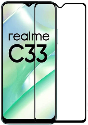 EITANSHA CREATION Edge To Edge Tempered Glass for Realme C33(Pack of 1)