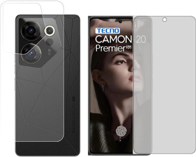 4 YARDS Front and Back Tempered Glass for Tecno Camon 20 Premier 5G (Matte Finish)(Pack of 1)