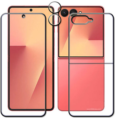 tombik Front and Back Tempered Glass for 7se-Samsung Galaxy Z Flip7-fb,lens(Pack of 3)
