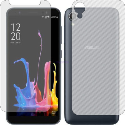 Fasheen Front and Back Tempered Glass for ASUS ZENFONE LITE L1 (Front Matte Finish & Back 3d Carbon Fiber)(Pack of 2)