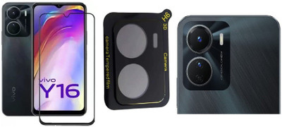 COVER CAPITAL Front and Back Tempered Glass for Vivo Y16(Pack of 2)