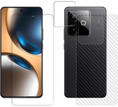 ARBAN Front and Back Tempered Glass for Realme GT 7T 5G Tempered Glass Screen Protector | Anti-Scratch | Edge to Edge Full Coverage | 9H Hardness (1 FRONT SCREEN GUARD + 1 BACK CARBON FIBER SKIN + 1 CAMERA LENS PROTECTOR)(Pack of 1) ARBAN Front and Back Tempered Glass for Realme GT 7T 5G Tempered Glass Screen Protector | Anti-Scratch | Edge to Edge Full Coverage | 9H Hardness (1 FRONT SCREEN GUARD + 1 BACK CARBON FIBER SKIN + 1 CAMERA LENS PROTECTOR)(Pack of 1)