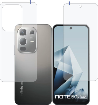 DESIBUZZ Front and Back Tempered Glass for Infinix Note 50x 5G+(Pack of 2)